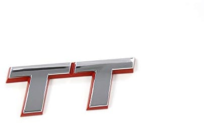 Audi 8N0853743C2ZZ Schriftzug TT Emblem Logo Aufkleber chrom/rot