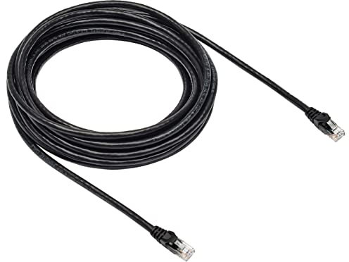 Amazon Basics - Cable de red Gigabit Ethernet RJ45 Cat-6, 7,6 metros, Negro