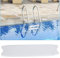 Liukouu Escalera de Piscina, Escalera de plástico Antideslizante para Piscina Accesorio de Pedal de reemplazo de escalones Blanco para Piscinas Spas Termas