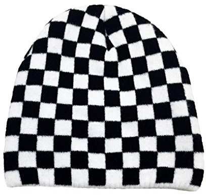 Newfancy Wintermütze für Damen und Herren, Tiermuster, Strickmütze, weich, warm, lässig, Skimütze, kariert, Einheitsgröße