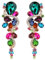 Clearine Damen Ohrringe Böhmisch Boho Kristall Hochzeit Braut Tropfen Dangle Statement Mehrfarbig Gold Ton