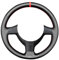 MEWANT Lenkradbezug Handstich aus Kohlefaser mit Echtleder für Golf 4 für Passat B5 für Polo MK6 für Seat Leon 1M für Fabia
