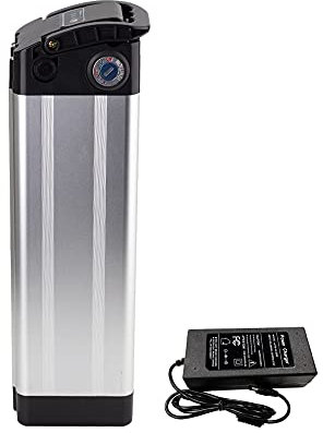 avec Chargeur 36V 14Ah 10S4P Batterie e-Bike Li-ION Alimentation inférieure vélo électrique Forme d'appât 390x7x110x285mm285