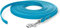 5m Schleppleine, Hundeleine, 1 Karabiner, Cyan-blau, extra schmal, schmutz- und wasserabweisend
