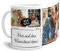 Foto-Tasse selbst gestalten mit Text & Collage für 3 Fotos - Geschenk für Familie, Freunde, Geburtstag, Weihnachten - Keramik Weiß, 300 ml I Personalisiert