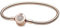 Kaytong Rose Gold & Silber Funkelnde Krone O Schlangenkette 925 Sterling Silber Armband Armreif Bead Charm Diy Einfacher Schmuck-Kupfer,17cm