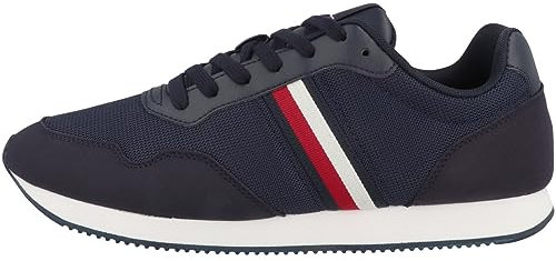 Tommy Hilfiger Hombre Sneaker Running Core Lo Runner Zapatillas Deportivas, Azul (Desert Sky), 40 EU
