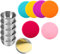 KyeeaDIY 6 Stück Salat Dressing Behälter To Go Gewürzbehälter aus Edelstahl mit Deckel Auslaufsichere Saucenbecher Mini Dips soßen behälter Lunchbox kleine Lebensmittelbehälter (6pcs)