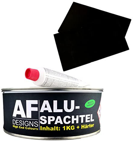 Alex Flittner Designs Mastic aluminium pour voiture 1 kg avec durcisseur + 2 spatules en caoutchouc