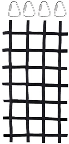 Limitoll Kletternetz für Schaukel-Set – Kletter-Cargo-Netz, 220 x 117 cm, Kletterschaukel-Set, Polyester-Seil, Leiter, Krieger, für Kinder, Schaukel-Set