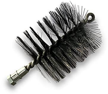 Brosse à Tube Pro Acier Ø 90 mm | Raccord M12*175 Femelle | Ame en Acier torsadé | Nettoyage brossage Tube et canalisation | Kibros 41SCA90