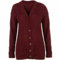 AJFASHION Womans Cardigan Ladies Cable Chunky Knit Cardigan Button Long Sleeves Grandad Cardigans Jumper UK Plus Small Sizes (Wine, UK 12-14)