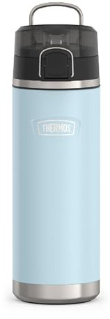 THERMOS ICON SERIES Stainless Steel Water Bottle with Spout - 24 Ounce, Glacier - Vacuum Insulated Water Bottle with Lid