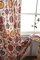 Freyamy Boho Blumen Vorhang 260x150cm 2er Set Scheibengardinen Vintage Bunt Landhausstil Gardinen mit Beige Quasten Lichtdurchlässig Geometrisch Transluzente Vorhänge Blickdicht Kinderzimmer