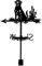 SUPERDANT Chien Girouette Fer Forgé Girouette Animal Métal Girouette Toit Jardin Direction Signe Girouette Extérieur Ferme Décoration Jardin Vent Outil de Mesure