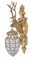 Wandlüster Hirschkopf Wandleuchte -nicht elektrifiziert- Gold Hirsch Lampe Gold 33cm cat058 Palazzo Exklusiv