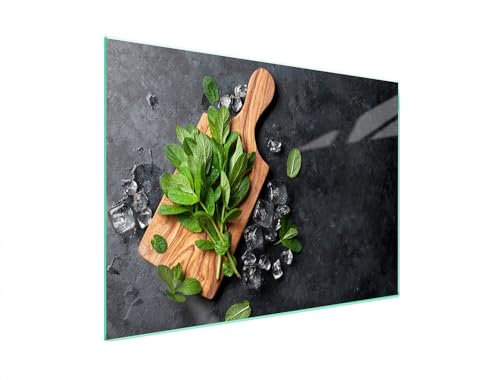 DAMU | Herdabdeckplatte Herdabdeckung Ceranfeld 70x52 1 Teilig Glasschneideplatte Abstrakt Schwarz Ceranfeldabdeckung KĂĽche Deko Glas Herdplattenabdeckung Kochfeld Abdeckung Glasplatte