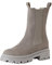 Tamaris Damen Chelsea Leder Blockabsatz Wechselfußbett; GREY, EU 38