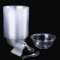 ASOENTIWOX Dessertgläser Plastik 80 Stück Dessertschalen 210ML Dessertbecher Hartplastik, Eisbecher Plastik für Desserts, Pudding, Joghurteis, Buffet Zubehör, Stabil und Mehrweg