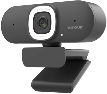 NUROUM 2K Webcam for Streaming, V15AFL Grey