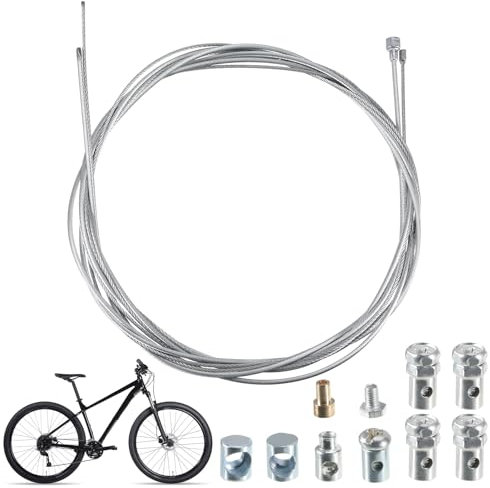 PT Haahoos Universal Cable Repair Kit, Motorcycle Emergency Brake Throttle Clutch Cable, Universal Alloy Material Accessories with Fixing Screws