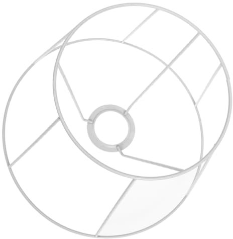 HONMEET Pendelleuchte Lampenschirm Rahmen Metall Runde Starre Lampenschirm Halterung für E27 Leuchten