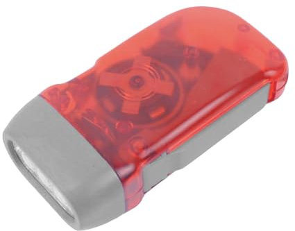 Torcia A Pressione Manuale - Torcia A LED A Alimentazione Manuale | Agitare La Torcia A Manovella | Torcia A Dinamo A 3 LED | Torcia A Pressione Manuale | Torcia Con Accensione A Manovella Con Compres