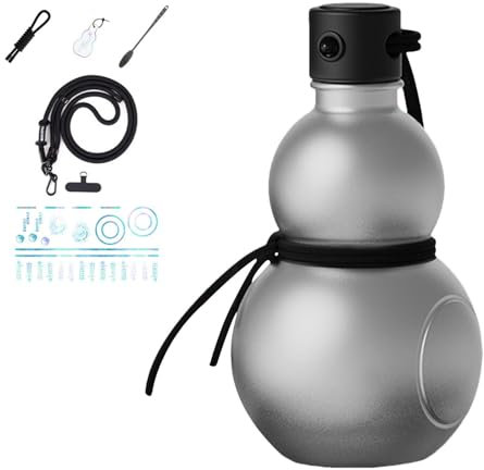 Borraccia a forma di zucca, 900 ml, in stile retrò, bottiglia d'acqua per palestra, borraccia per acqua in stile cinese, borraccia portatile per lo sport, bottiglia per vino a prova di perdite per uso