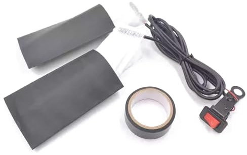 Gupcaqosjw Motorrad-Lenker-Griffheizung,Motorrad-Griffheizung - 12V wasserdichter Motorrad-Lenkerwärmer,Winterwärmer, rutschfeste Lenkerabdeckung für Roller
