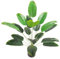 Vmhkjo Kunstpflanzen Groß 82cm Hoch 18 Zweige Grünpflanzen im Topf Künstliche Pflanzen Wie Echt Outdoor Tropical Hawaii Grün Fake Plant für Schlafzimmer Büro Garten Hochzeit Party Deco
