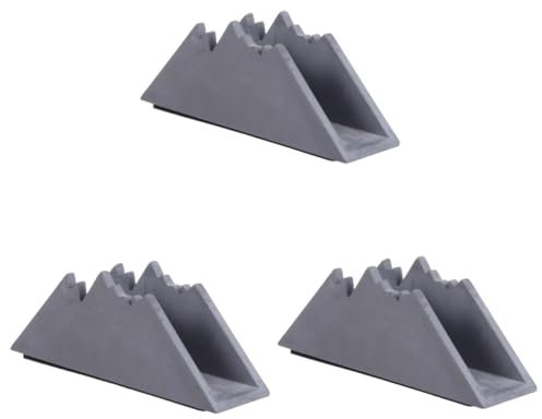Cabilock 3 Stk Papier Handtuch Halter Aus Zement Desktop-taschentuch-organizer Aufbewahrungsregal Für Den Haushalt Kreativer Taschentuchhalter Papiertuchspender Dark Grey Verblendeter Beton