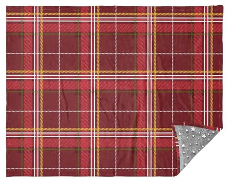 Merry Christmas Buffalo Plaid Plaid Throw Blanket for Office Soft Throw Blanket Bed Throw Blanket 50x70 Women Blanket