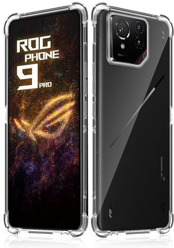 Haofun Hülle Kompatibel mit ASUS ROG Phone 9 FE Hülle, Ultra Dünn Transparente Vier Ecken Anti-Fall TPU Flexibel, Weicher Stoßfest Bumper Schutzhülle für ASUS ROG Phone 9 FE