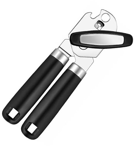 NEXROLA Dosenöffner aus Edelstahl, ergonomischer rutschfester Griff, geeignet für ältere Menschen und Personen mit geringer Handkraft, für alle Dosengrößen geeignet
