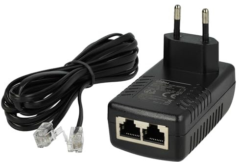 vhbw Netzteil kompatibel mit Siemens Unify OpenStage Key Modul, BLF Modul, 80T, 80 G, 80 Festnetz-Telefon, Haustelefon - 300 cm