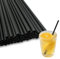 FloraVigo 100 Stück strohhalme plastik – 19 x 0,6 cm strohhalme, 100% biologisch abbaubar, wiederverwendbar, Cocktail-Kaffee-, Getränke- und Party-Strohhalme
