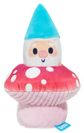 BARK Dog Toy Fun Guy Gnomie Homie 2 in 1 Squeak Plush Toy For Dogs, Perfect For Hiding Treats, Packed with Fluff & Crazy Crinkle, Designed for X-Small - Small Dogs