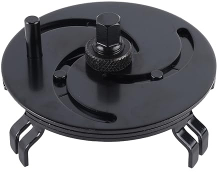 Dixhills Oil Tank Cap Wrench 3 Jaws Fuel Tank Lid Wrench 100-170mm/3.9-6.7in Adjustable Fuel Tank Oil Pump Fuel Cap Spanner Fuel Tank Cap Lock Ring Removal Tool