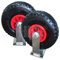 HKB® 2 x Sackkarrenrad/Bockrolle, 3.00–4, Kunststofffelge, Nadellager, max. 130kg, ø=260mm, Achs-ø=20mm, Hersteller HKB, Artikel-Nr. 20305
