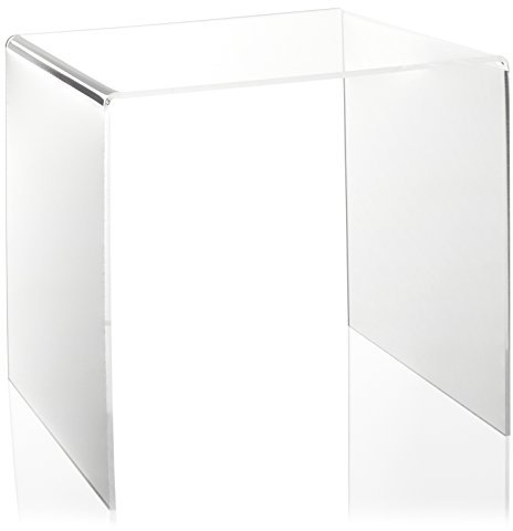 U-Ständer aus PLEXIGLAS® (25x25cm) als Display-Ständer für Vasen/Figuren in Vitrine/Schaufenster und Ausstellung