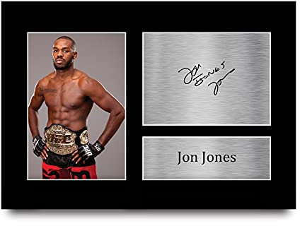 HWC Trading Jon Jones MMA Gifts gedrucktes Autogramm für UFC-Fans, A4