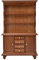 Puppenhaus Miniatur Bücherregal, 1:12 Mini Möbel Puppenhaus Drei-Schicht Holz Bücherregal Schrank mit 4 Schubladen Modell Spielzeug Wohnkultur(Braun)