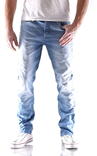 JACK & JONES Male Slim/Straight Fit Jeans Tim Original AGI 005