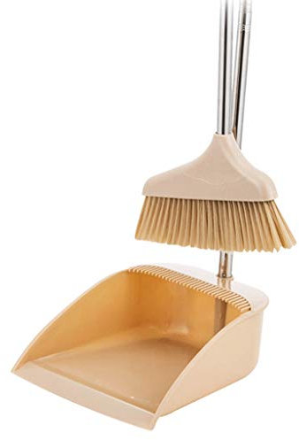 Scopa NLIAN- Set Paletta, Rimuovere La Maniglia del Tubo in Acciaio Manopole Set Spazzatura Durevole Spazzatrice Ingresso Casa Cucina Ufficio Commerciale Pavimento in Legno Uso di Scope