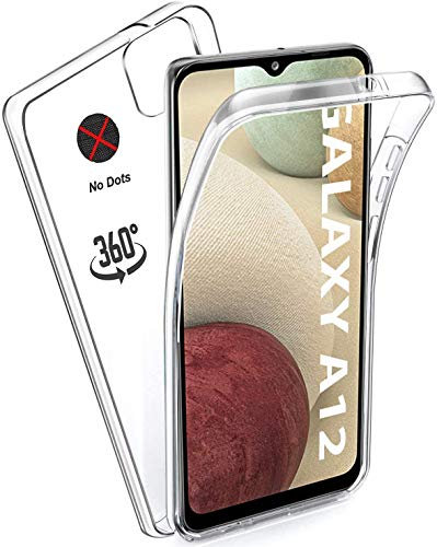 KP TECHNOLOGY Front and Back Case for Samsung Galaxy A12 - (360°) Full Complete Protection Samsung Galaxy A12 Case (Clear)