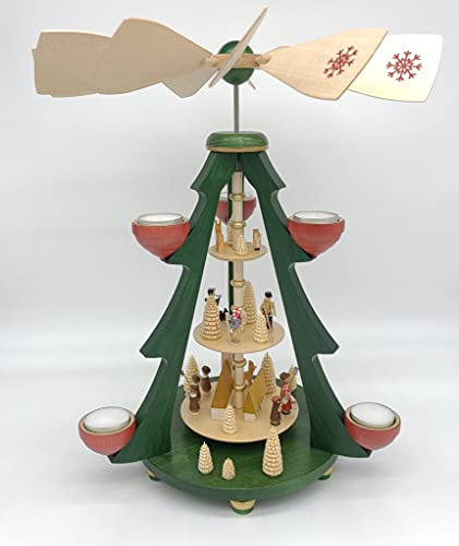 Richard Glässer 3-stöckige Pyramide Baum - Kirchdorf - 40 cm