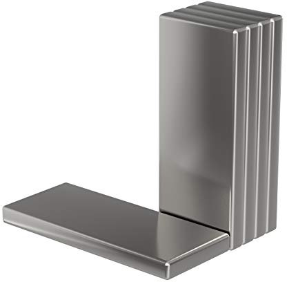 5 Stück Neodym Power-Magnet - Silber - Magnete 35x15x3mm extra stark rechteckig - Haftkraft ca. 5 kg - Starke Magnete Super-Magnet - Ziegel für Whiteboard Magnettafel Magnetstreifen Tafel Werkstatt