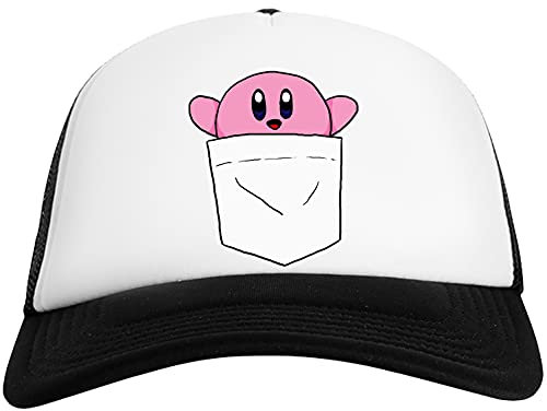 Wigoro Tasche Kirby Herren Damen Baseball Kappe Gittergewebe Zurück Mens Womens Cap Mesh Back, Schwarz, Einheitsgröße