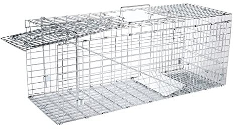 Elbe Safe Trampa para Marta Viva, Trampa para Animales Vivos de Alambre, a Prueba de mordeduras, Trampa para Gatos, Trampa para Zorros, Trampa para Conejos, Trampa para mapaches, 80x29x30 cm