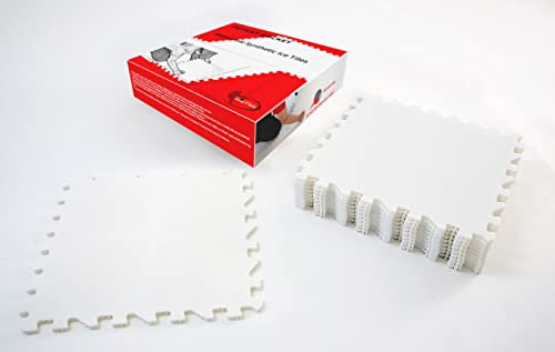 Potent Unisex, Teenager Syn Synthetische Eisbodenfliesen, weiß, 45,7 x 45,7 cm